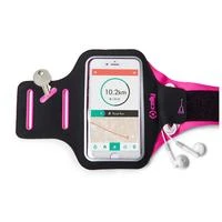 Dėklas CELLY ARMBAND UP TO 6.2" Juodas/Rožinis