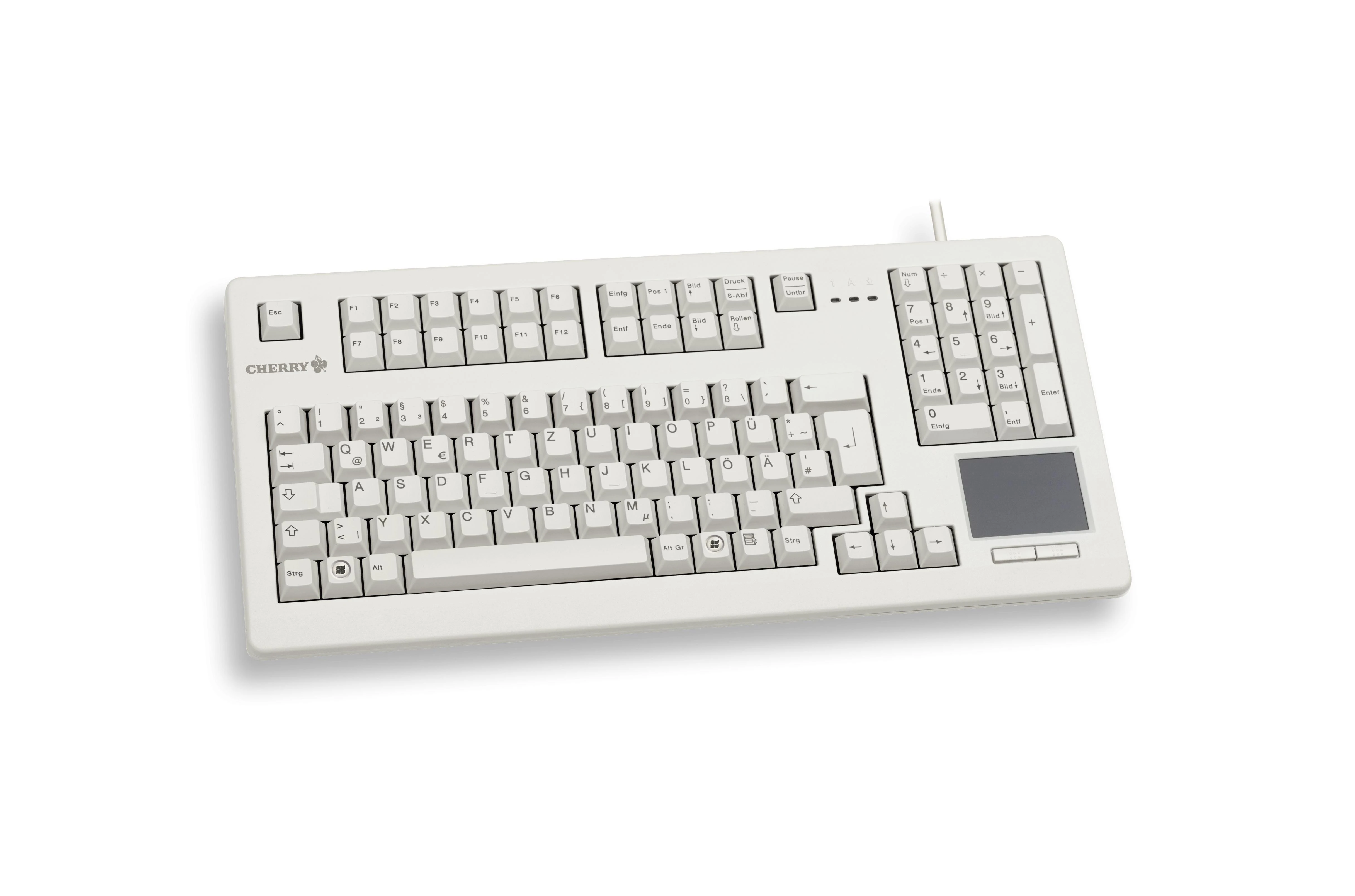 Klaviatūra - Cherry MX11900 USB QWERTY su Jutikliniu Padu 450x250x45 mm