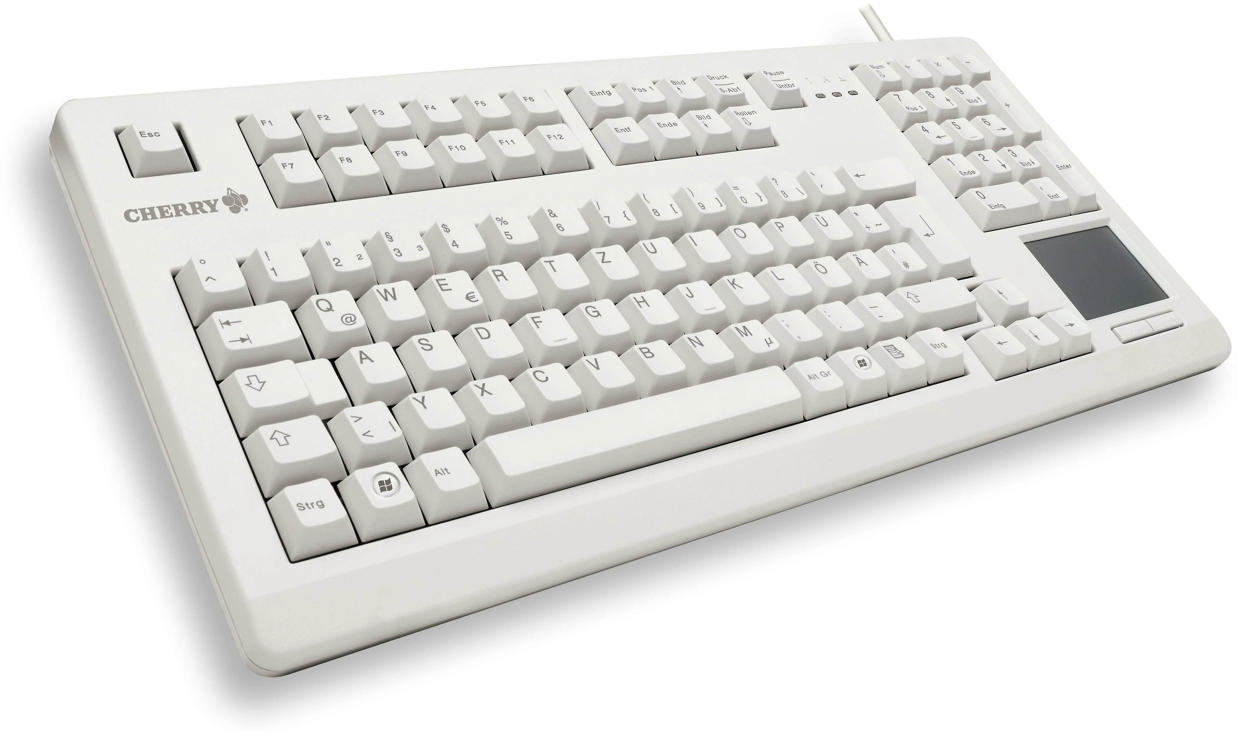 Klaviatūra Cherry G80-11900LUMDE-0 jutiklinė plokštė
