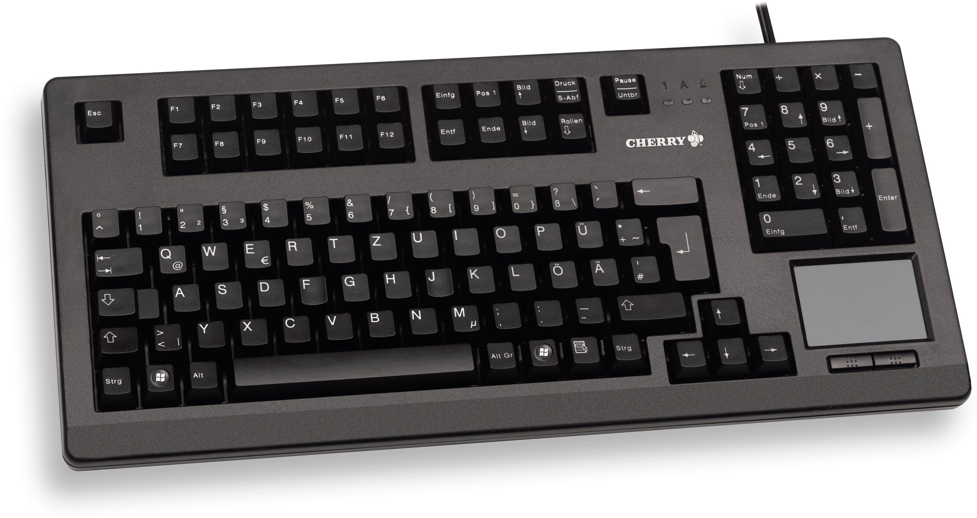 Cherry Klaviatūra G80-11900 Touchpad [DE] Juodas