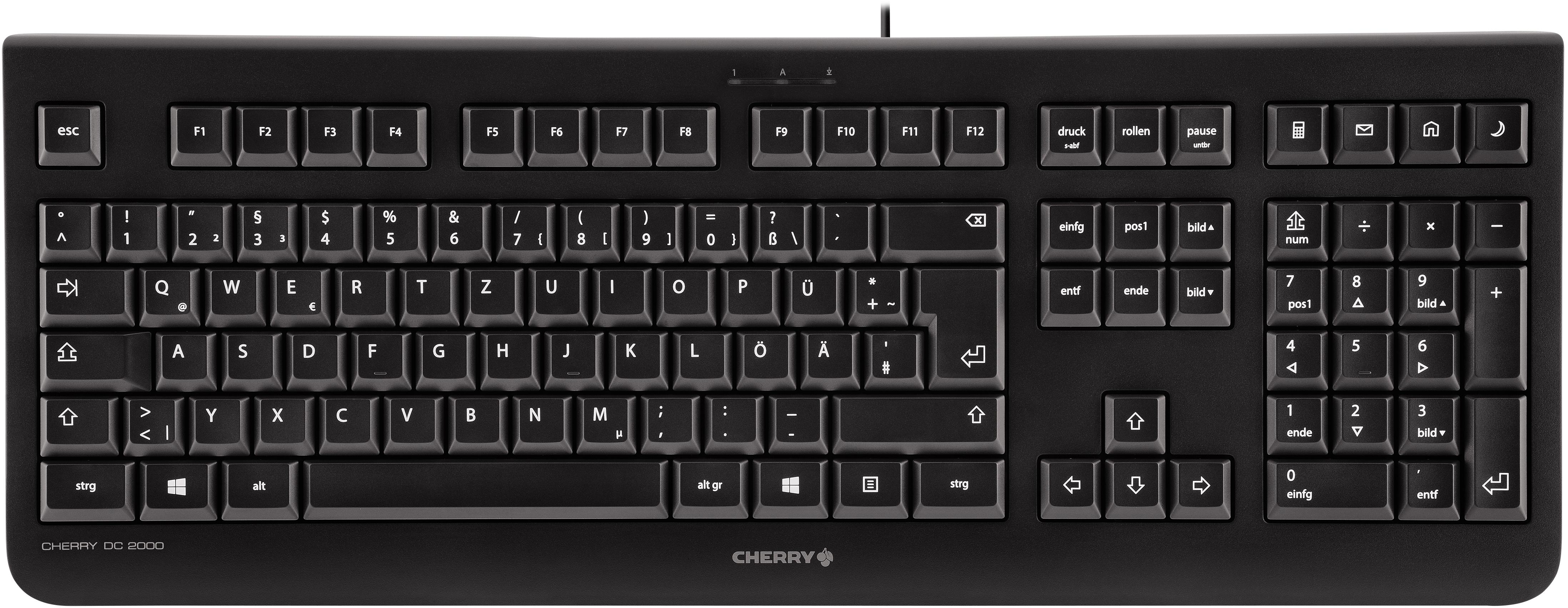 Klaviatūra CHERRY DC 2000 EU-išdėstymas, juodas