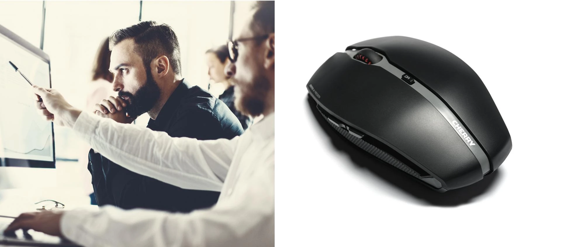 CHERRY GENTIX 4K kompiuterio optinė pelė USB 3600 DPI Abiems rankoms