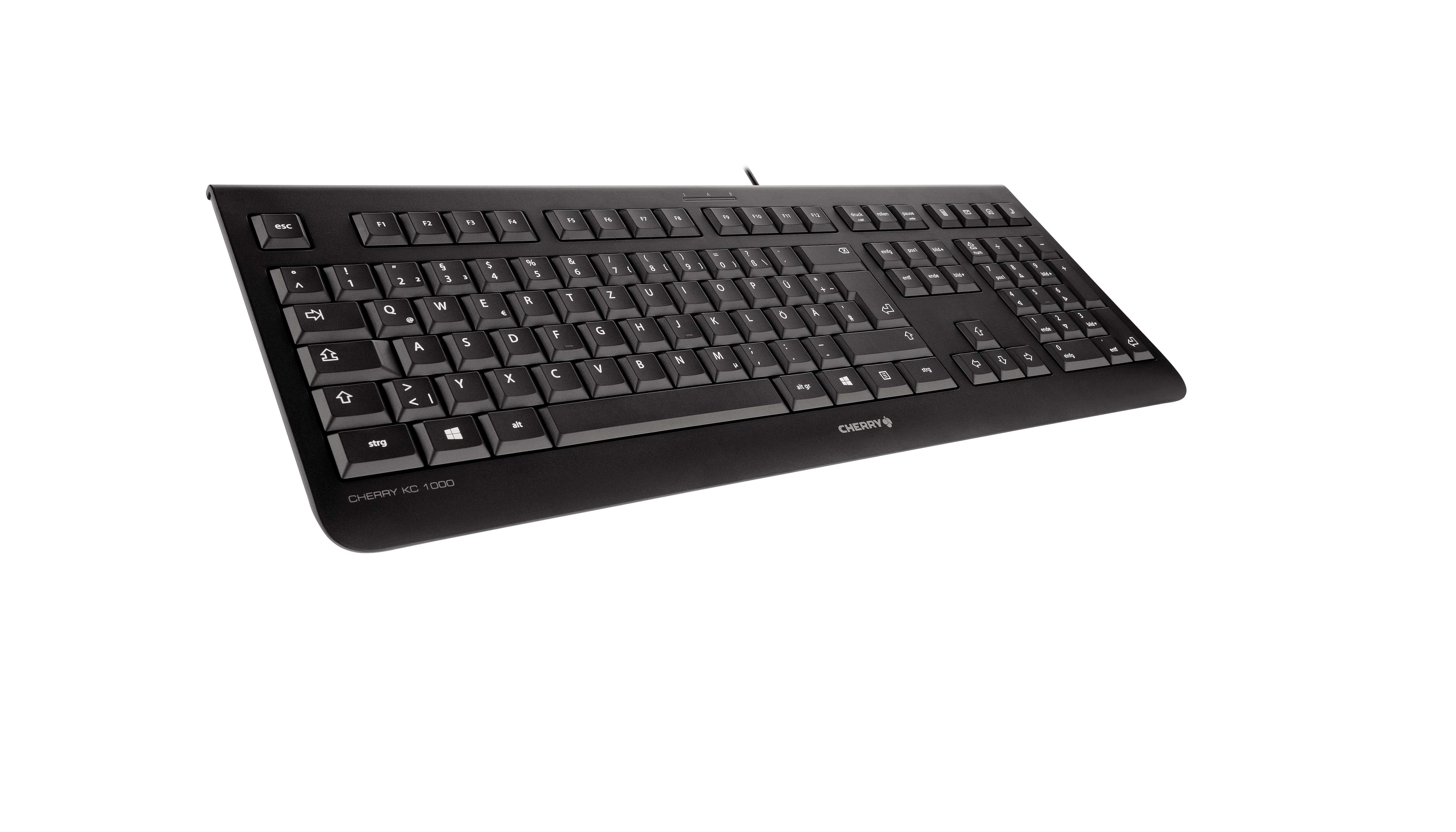 Klaviatūra CHERRY KC 1000 USB FRENCH - Juodas