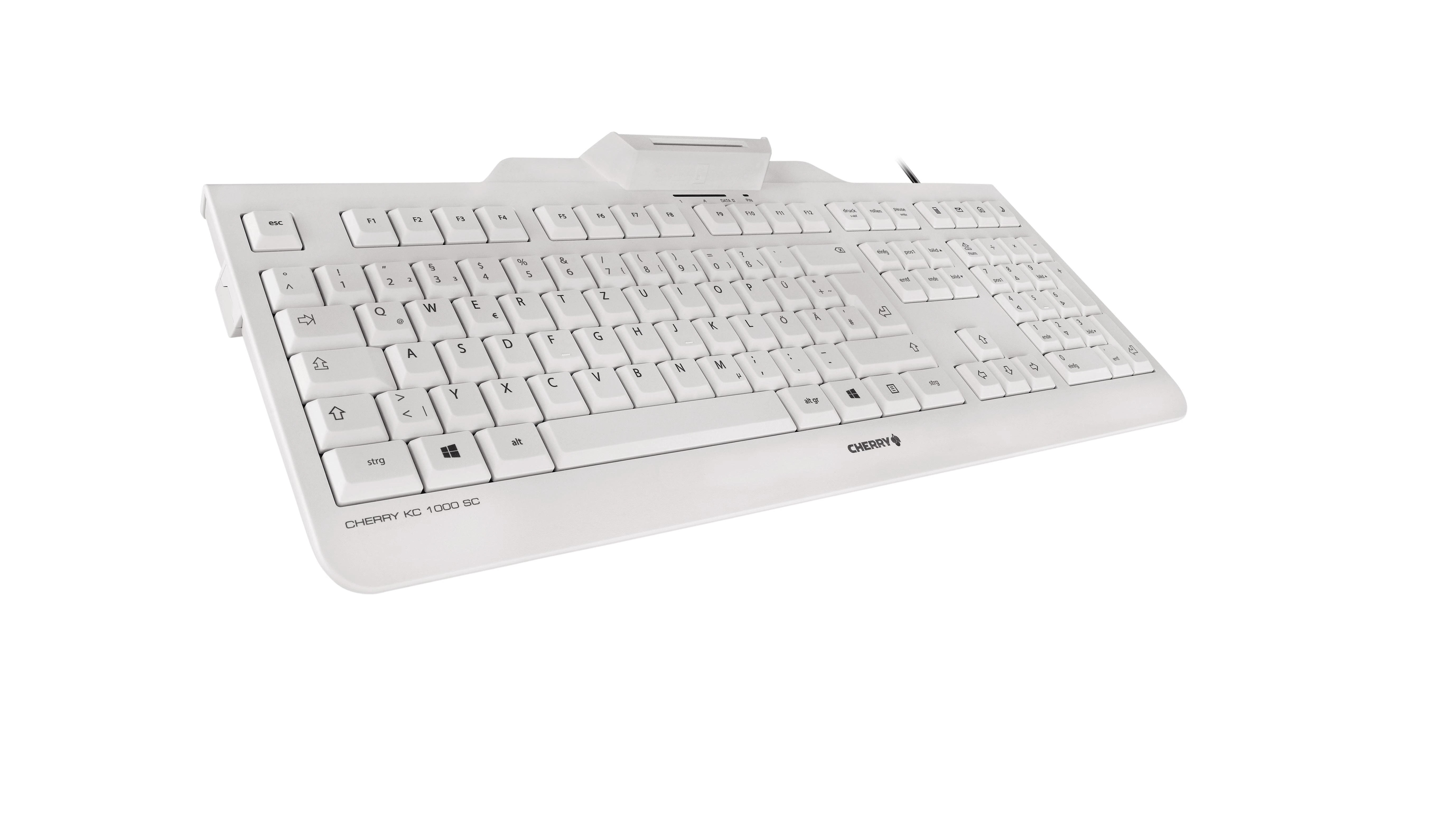 Klaviatūra Cherry Vyšnių KC1000 SC šviesiai pilka