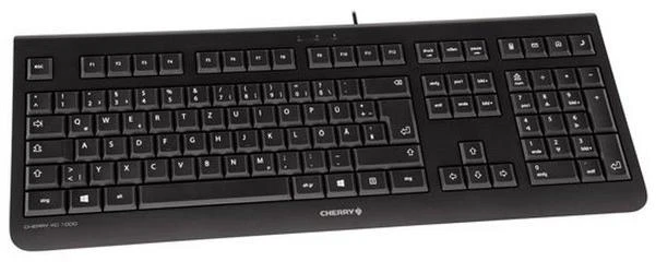 CHERRY KC 1000 Juodas - Klaviatūra USB SPANISH