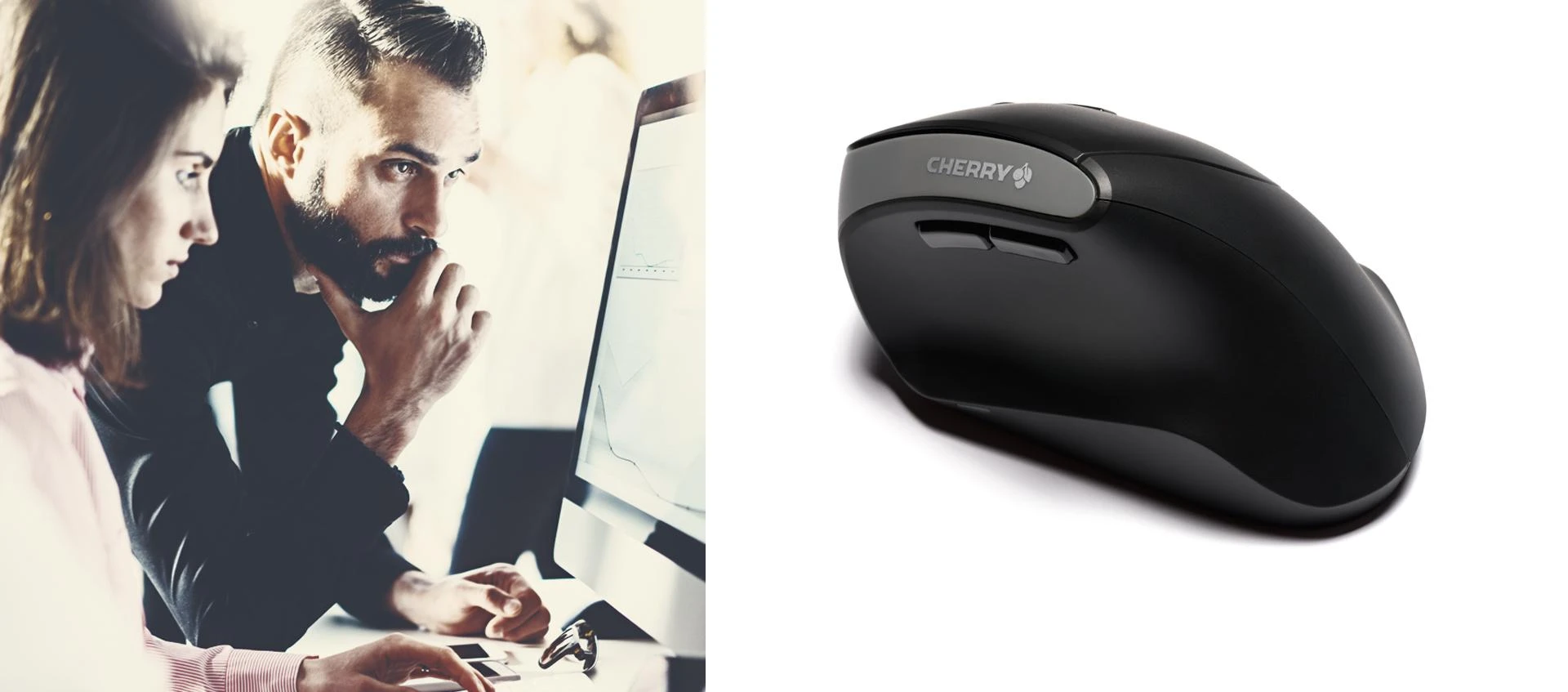 CHERRY MW 4500 kompiuterinė pelė Radijo dažnio Optinė belaidė 1200 DPI dešinei rankai