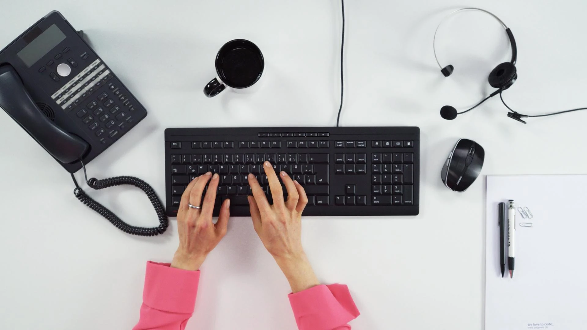 CHERRY JK-8500 klaviatūra USB QWERTY Anglų Juoda