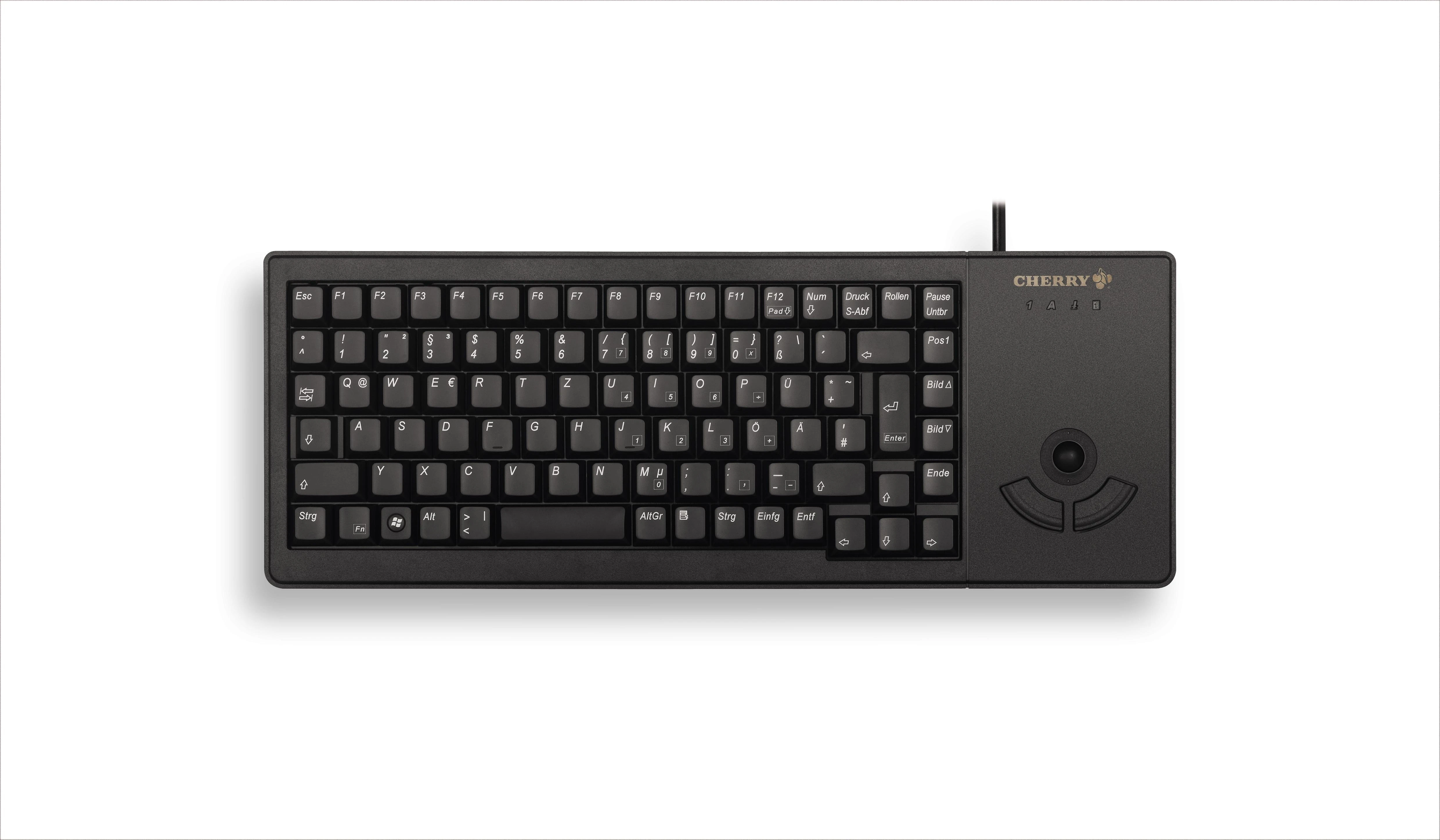 CHERRY G84-5400 XS - TRACKBALL Klaviatūra USB Juodas