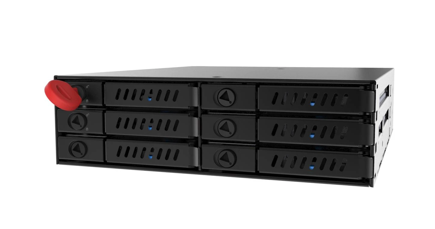 Serveris CHIEFTEC SATA magistralė CMR-625, 1x 5,25" skyrelis 6x2,5" HDD/SDD