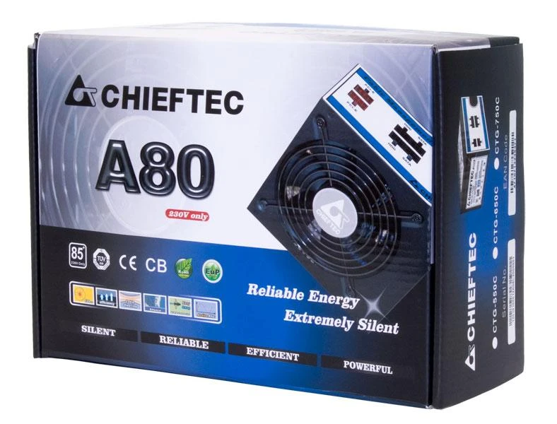 Maitinimo blokas Chieftec CTG-550C, 550W, dėžutė
