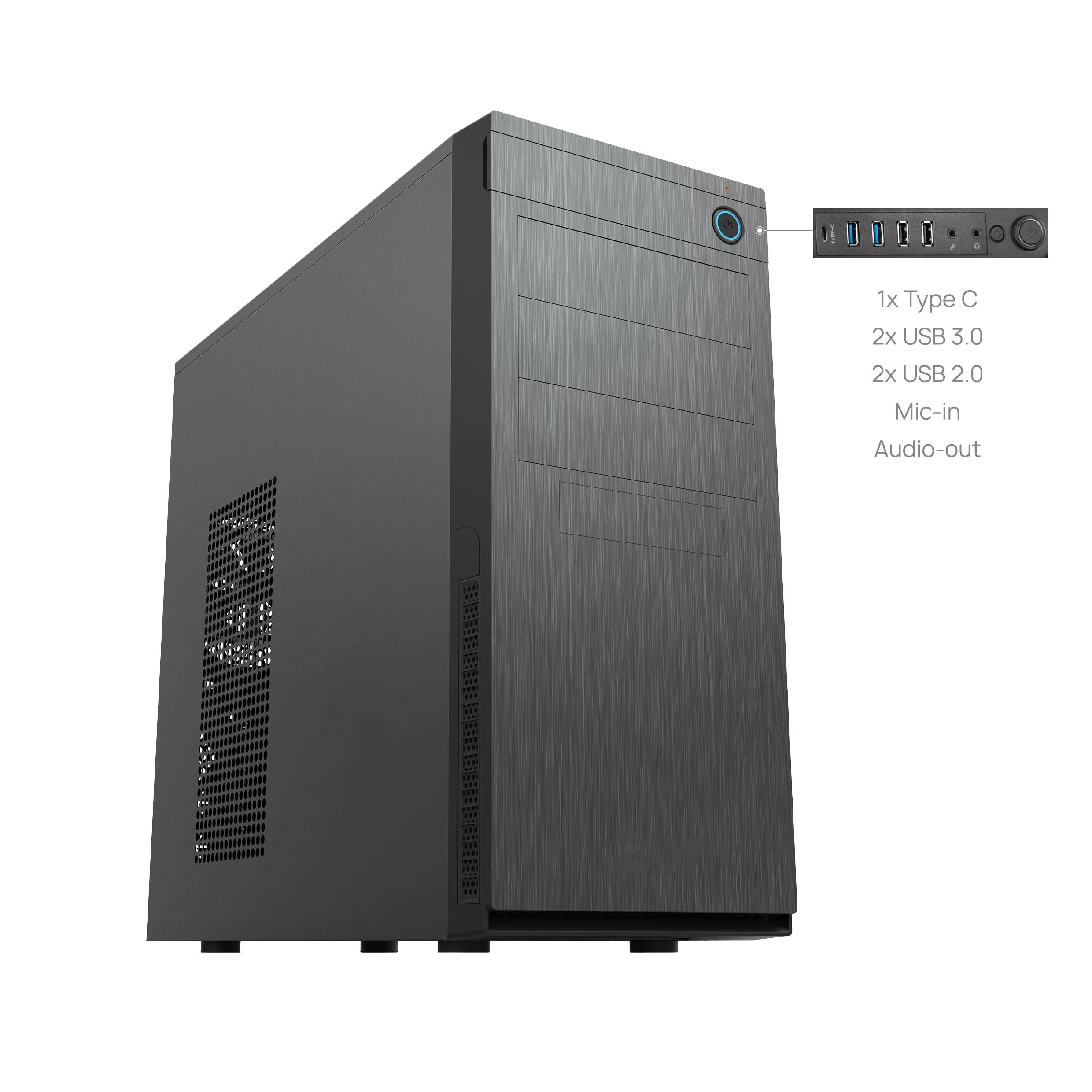 Korpusas Chieftec Elox HC-10B-OP (ATX, Mini ATX, Mini ITX, dvi kojelės)