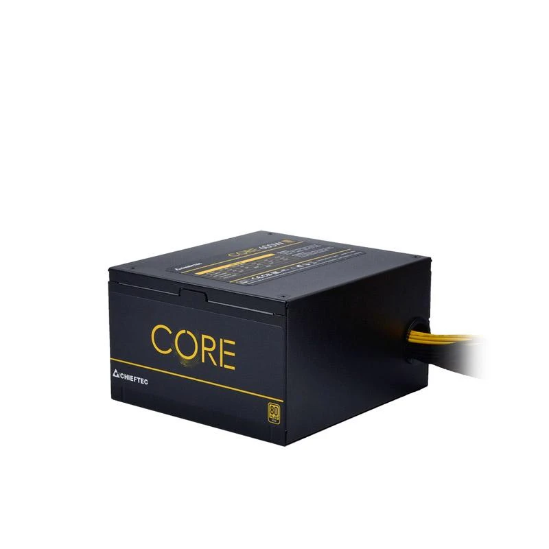 Chieftec ATX PSU Core serija BBS-600S, 12 cm ventiliatorius, 600 W, 80 PLUS® Gold, aktyvus PFC