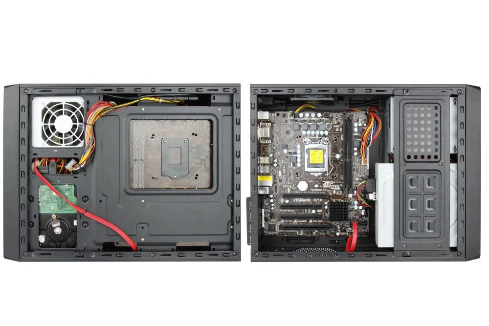CHIEFTEC UE-02B Minitower Juodas, komplekte 2 x USB 3.0