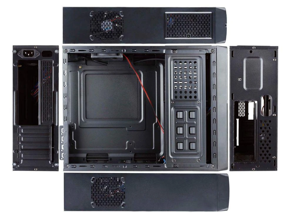 CHIEFTEC UE-02B Minitower Juodas, komplekte 2 x USB 3.0