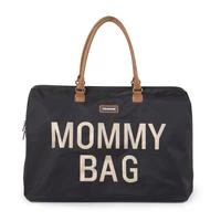 CHILDHOME DIDELIS MAMOS REIKMENŲ KREPŠYS MOMMY BAG, Juodas GOLD