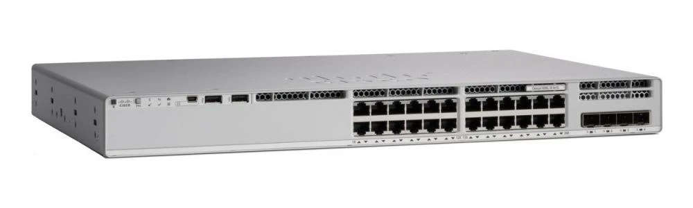 Šakotuvas „Cisco Catalyst 9200“ 24 prievadų „PoE+“, „Network Essentials“.