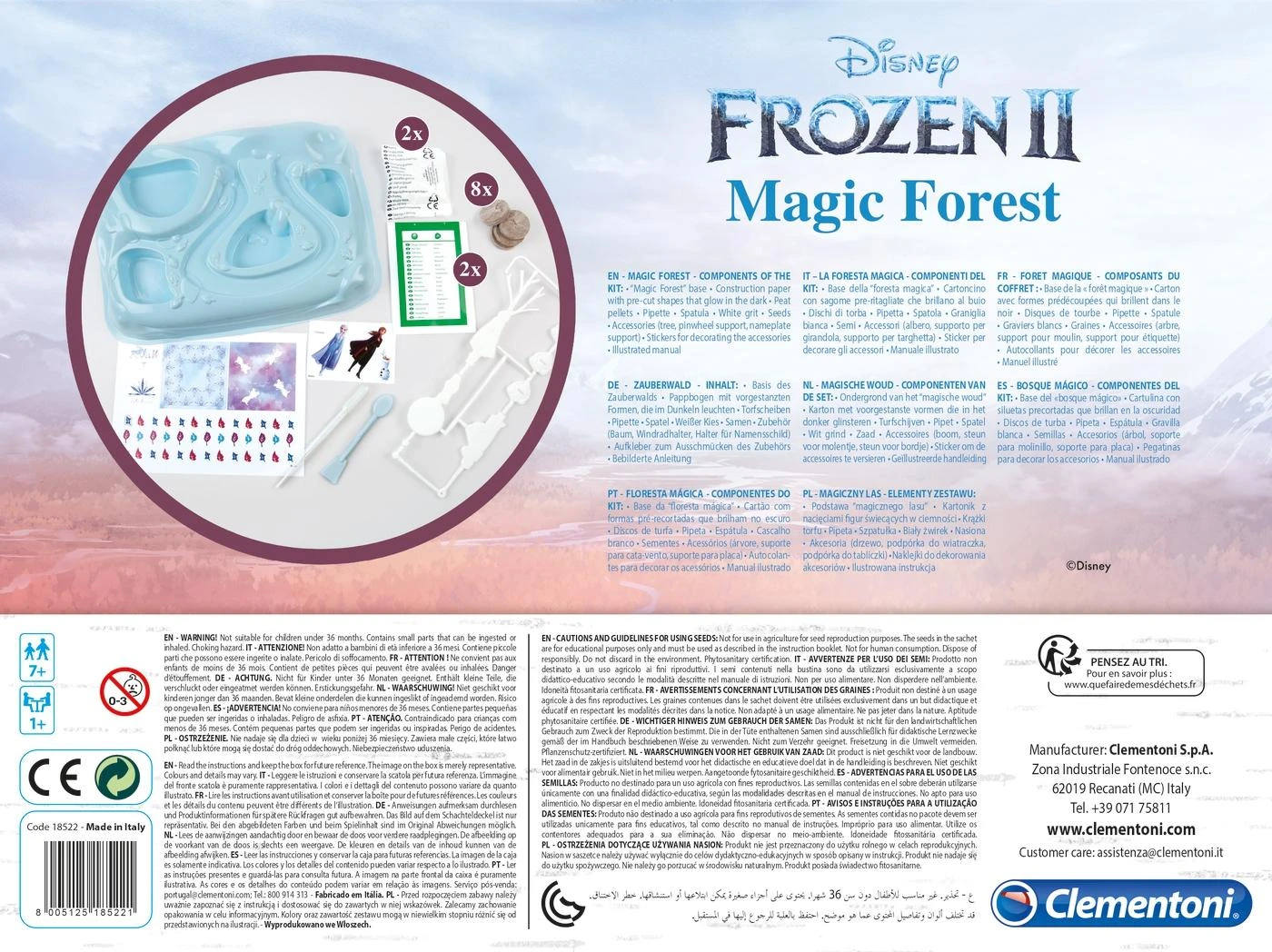 CLEMENTONI FROZEN 2 Kūrybinis rinkinys Magic Forest, 18522