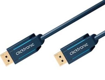Clicktronic DisplayPort 1.2a laidas, 10 m, juodas