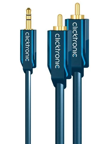 Clicktronic 3,5 mm į RCA adapterio jungtys