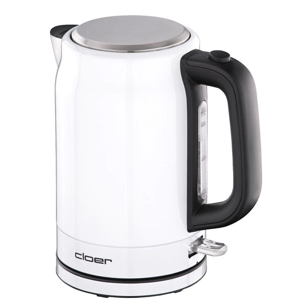 CLoer Virdulys 4521 Standard, Nerūdijantis plienas, Baltas/stainless steel, 2200 W, 360° rotational base, 1.7 L