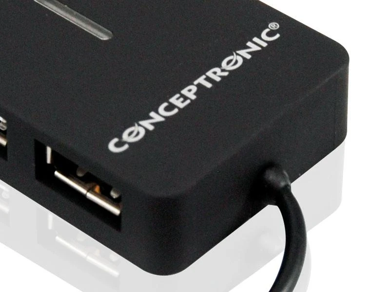 Conceptronic USB šakotuvas iš arti