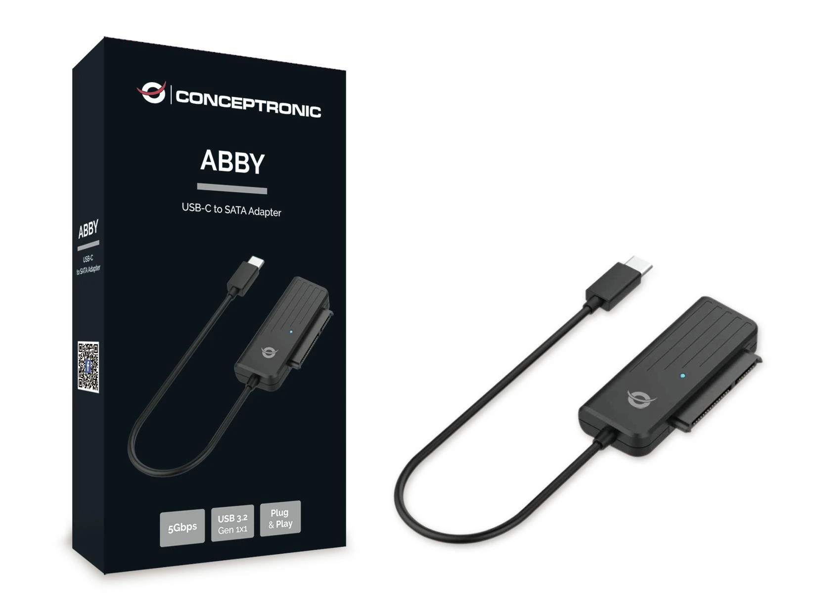 Conceptronic CONCEPTRONIC Adapteris USB-C -> SATA kabelis -5Gbs sw