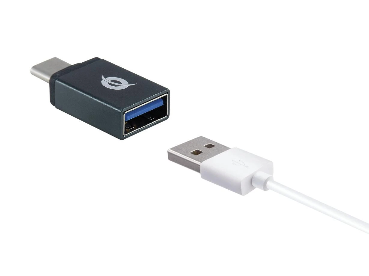 Adapteris USB Conceptronic DONN04G USB-C – USB Pilka (DONN04G)