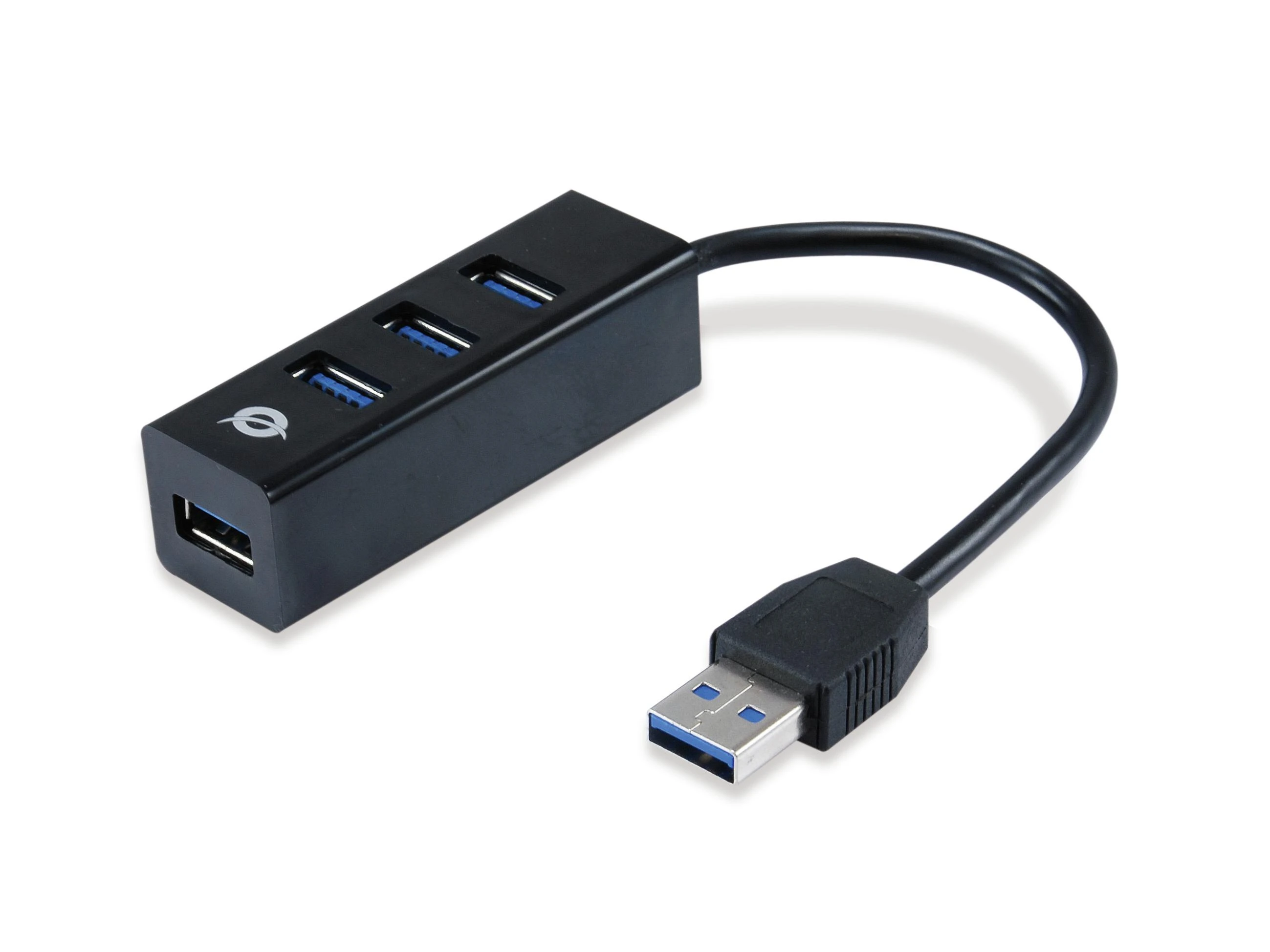 HUB USB Conceptronic CONCEPTRONIC USB-Hub 4-Port 3.0 ->4x3.0 +TypC A o.Netzt. sw