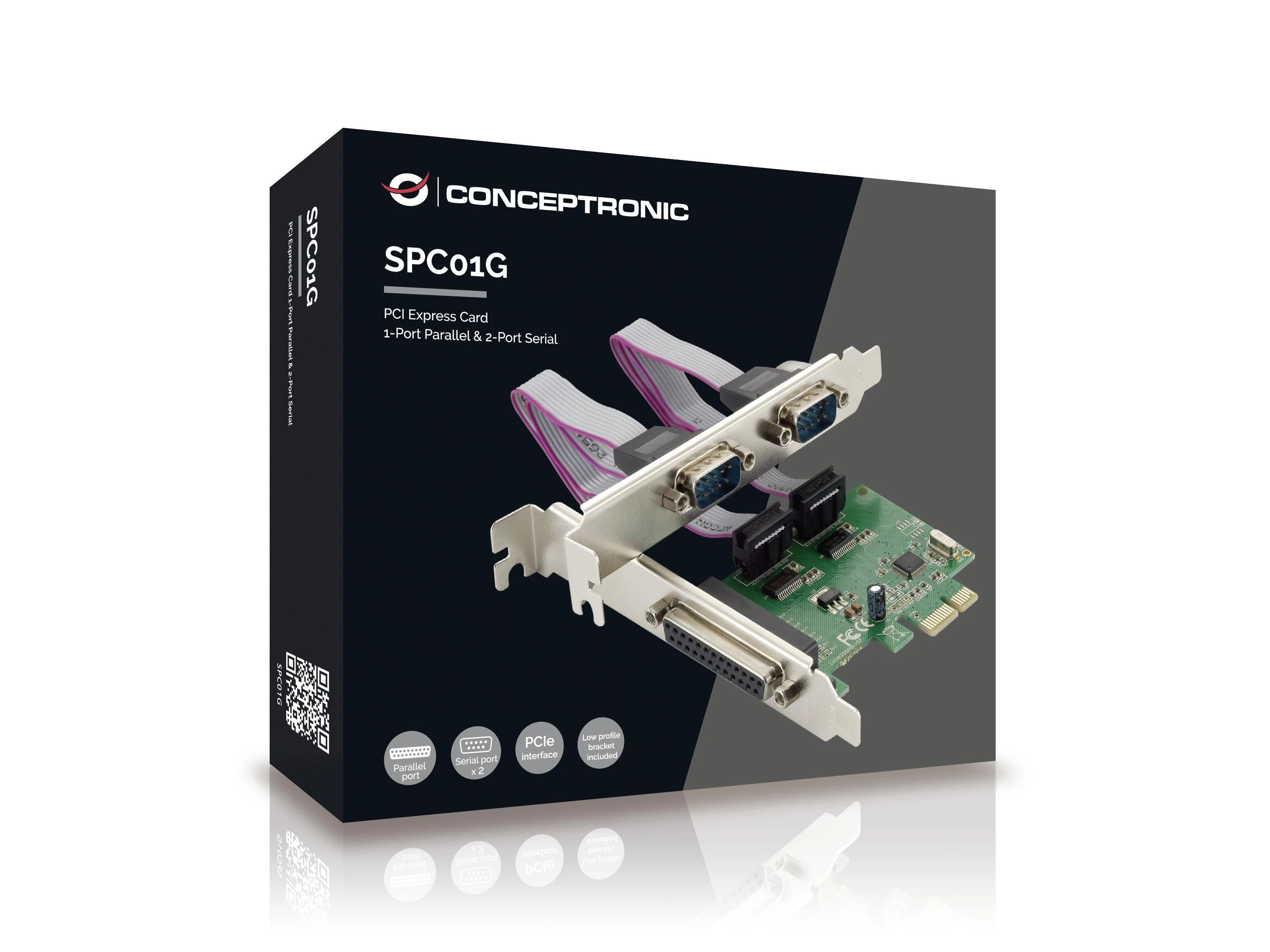 Kontroler Conceptronic CONCEPTRONIC PCI Express kortelė 2-port Seriell 1-Port Parallel