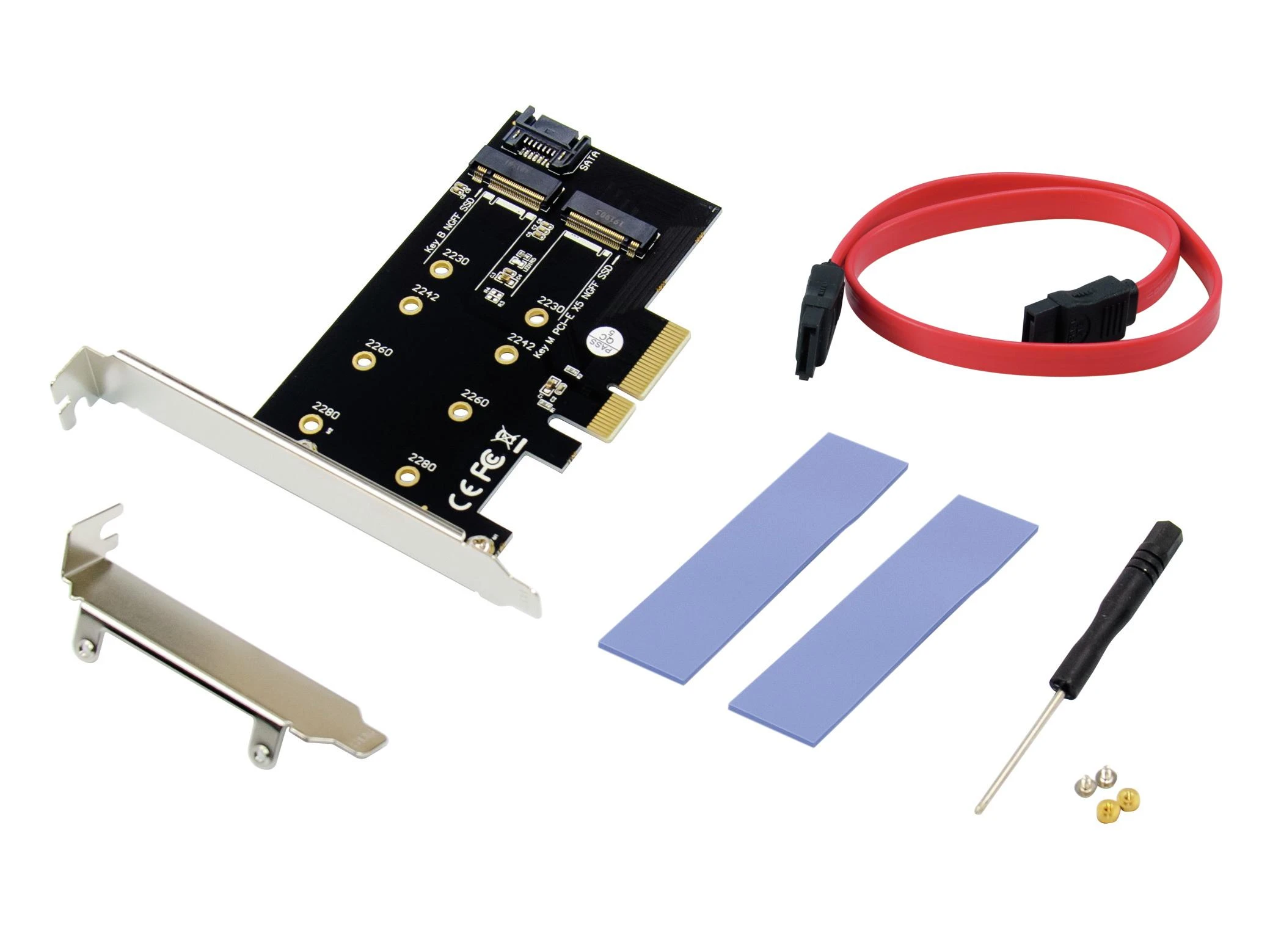 Conceptronic CONCEPTRONIC PCI Express kortelė 4 prievadų M-Key M.2 -> PCIe-NVMe