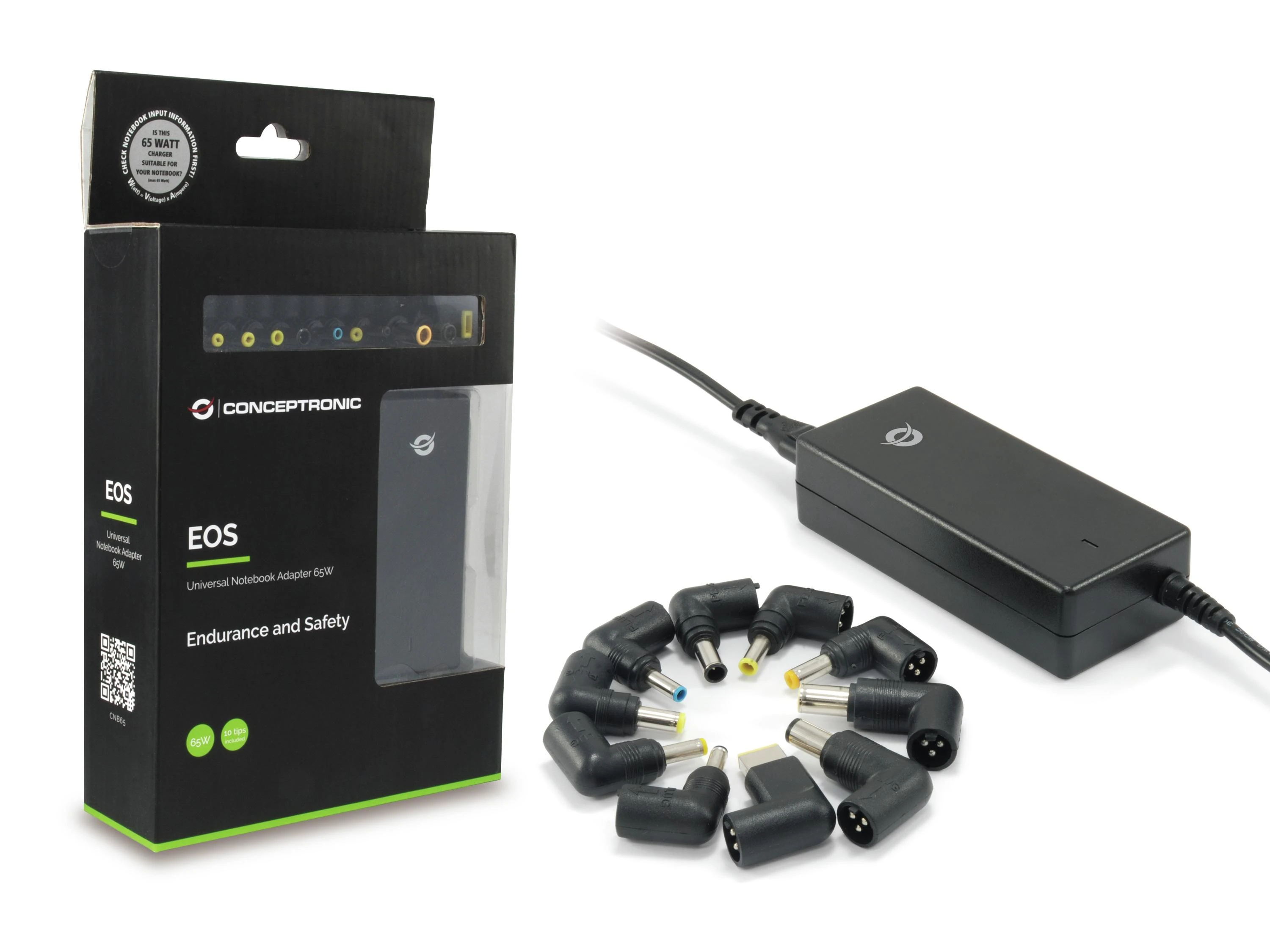 „Conceptronic“ nešiojamojo kompiuterio kintamosios srovės adapteris 65 W, 4 A, 20 V (CNB65)