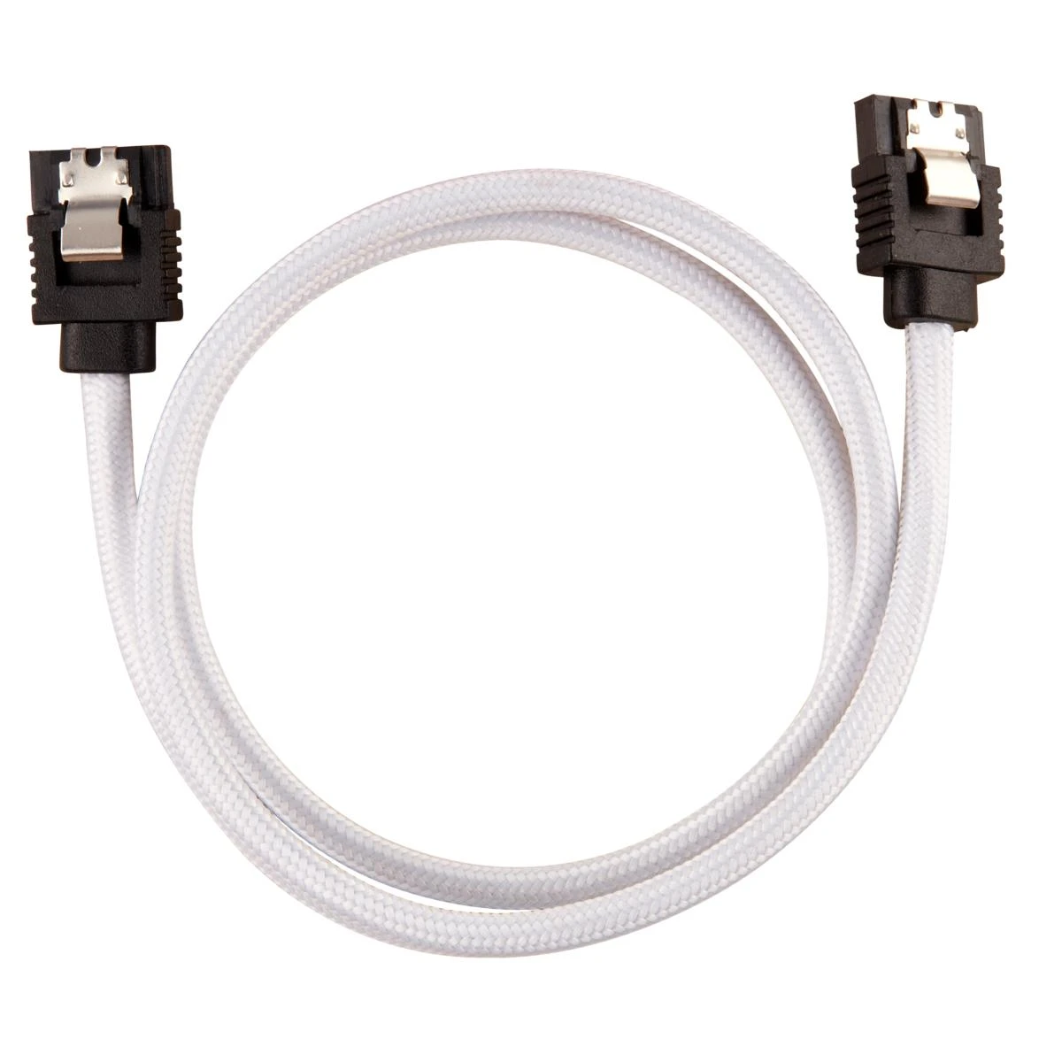 „Corsair Premium SATA“ kabelis su įdėklu, baltas 60 cm, 2 vnt. pakuotėje