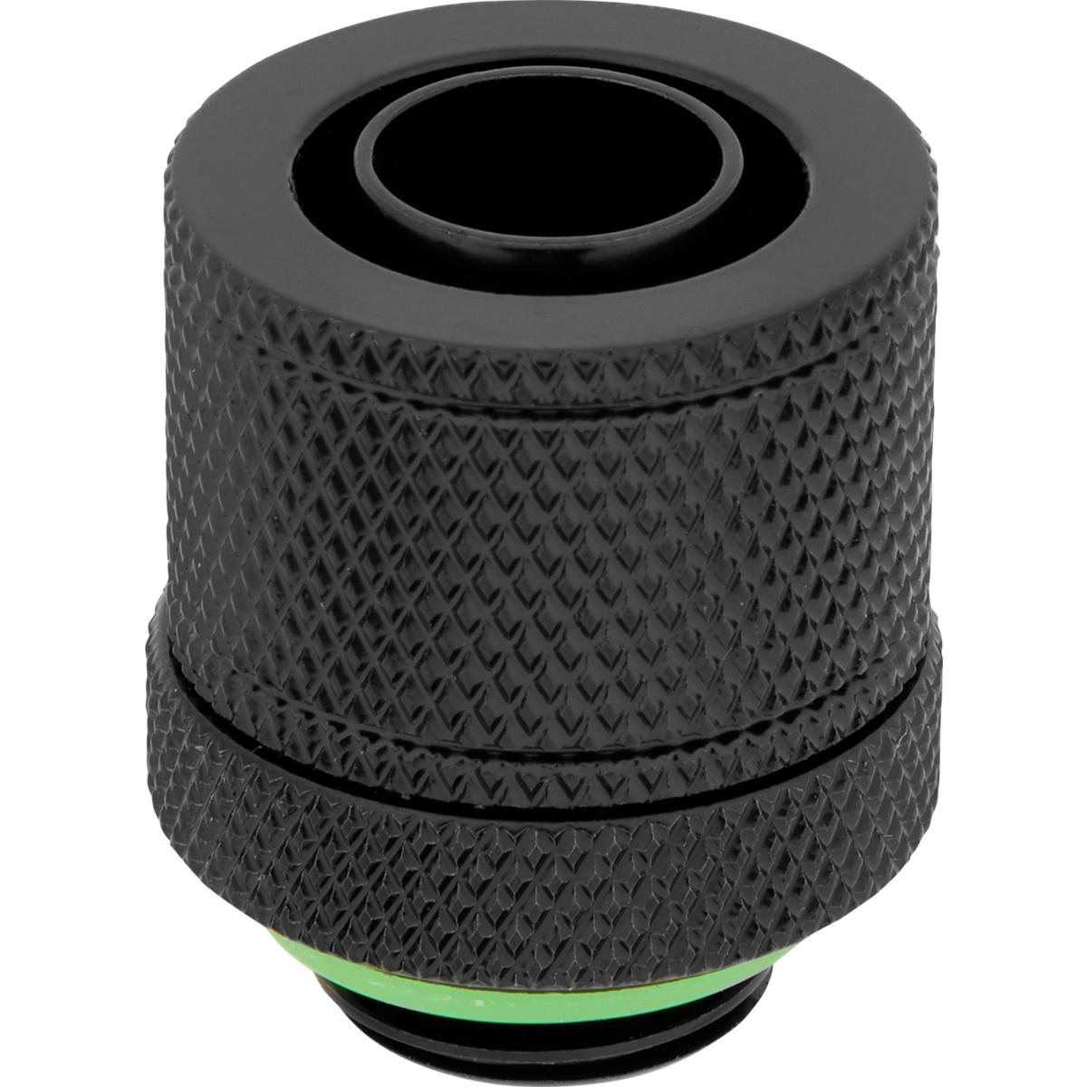 Corsair „Hydro X“ serijos XF jungtis, tiesi, G1/4 colio BSPP–13/10 mm – 4 vnt. pakuotėje, juodas