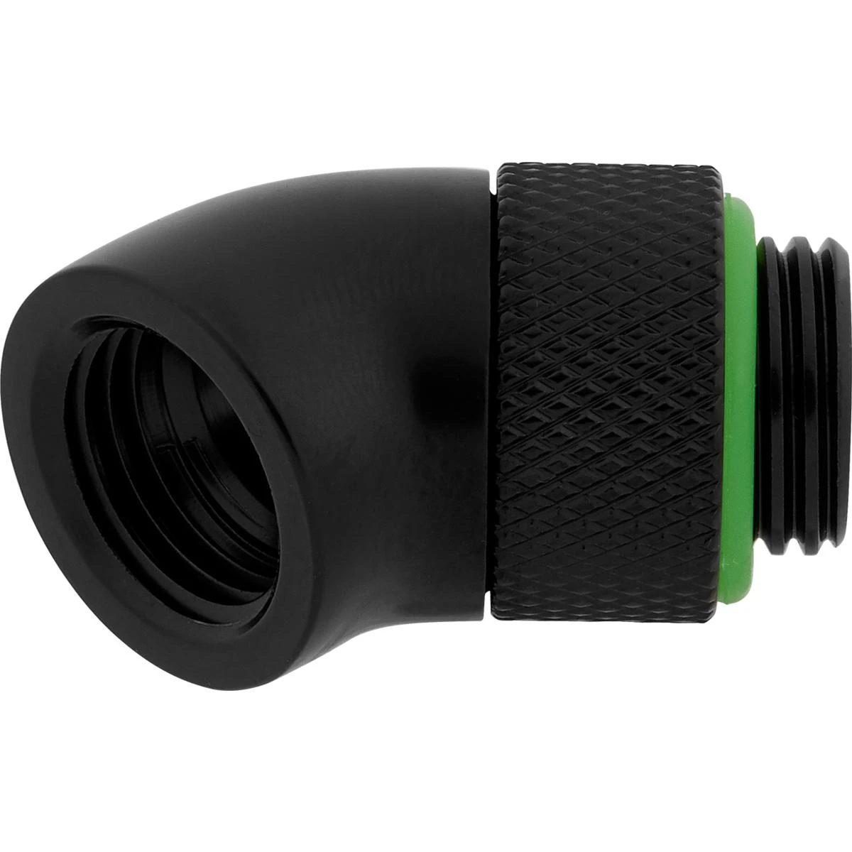 Corsair „Hydro X“ serijos adapteriai 45 laipsnių G1/4 colio lizdui - G1/4 colio kištukas - 2 vnt., pasukami, juodas