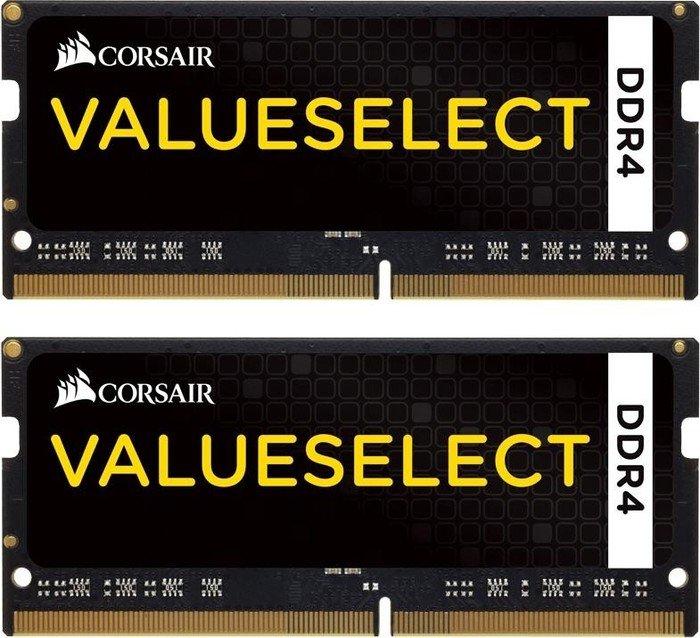 RAM Nešiojamojo kompiuterio atmintis „Corsair Value Select“, SODIMM, DDR4, 8 GB, 2133 MHz, CL15 (CMSO16GX4M2A2133C15)