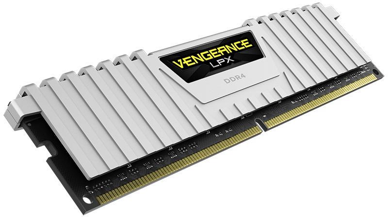 CORSAIR 16GB RAMKit 2x8GB DDR4 3000MHz 2x288 Dimm 15-17-17-35 Vengeance LPX  Baltas Heat spreader 1.35V XMP 2.0 | Varle.lt