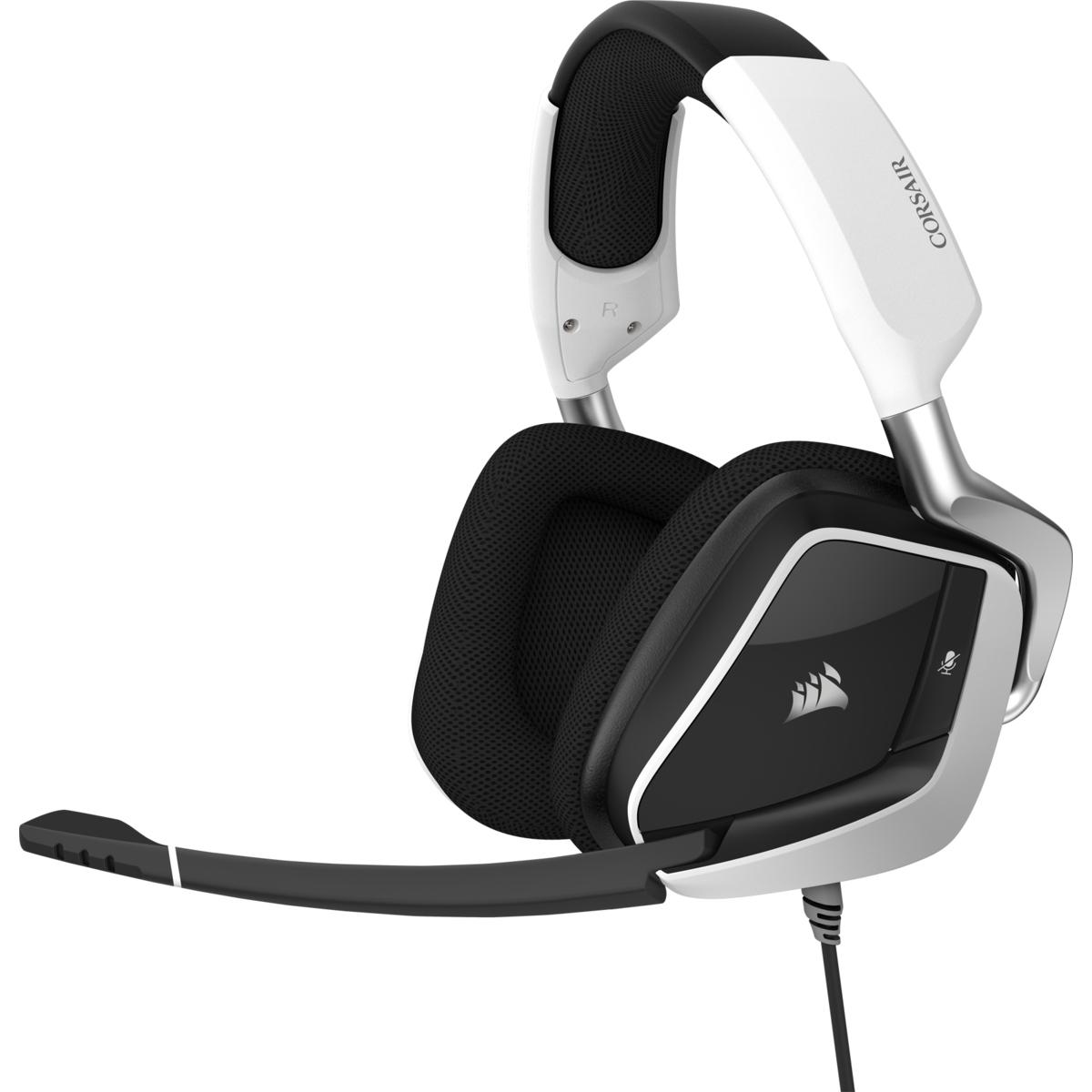 Žaidimų ausinės Corsair VOID RGB ELITE USB 7.1 erdvinis garsas White |  Varle.lt