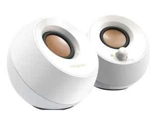 Kompiuterio kolonėlės Garsiakalbių rinkinys kompiuteris Creative Pebble 2.0 51MF1680AA001 (2.0, baltos spalvos)