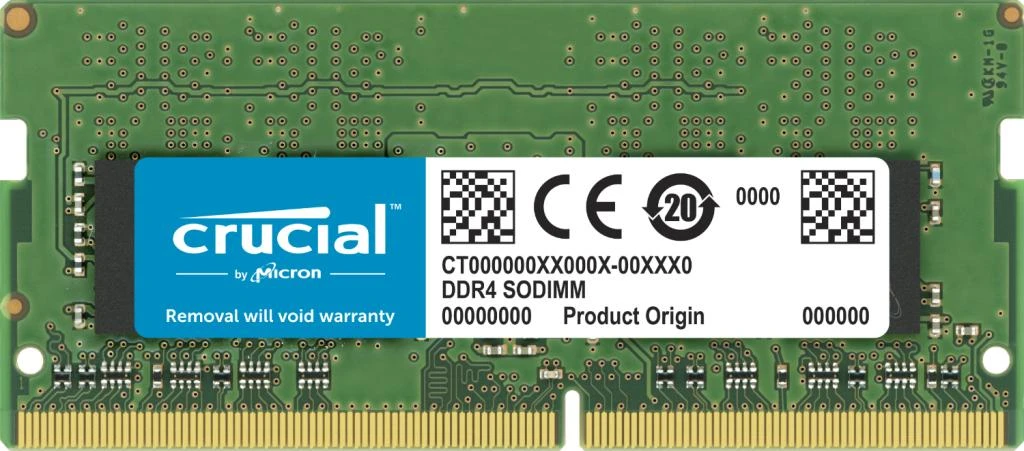Nešiojamo kompiuterio atmintis 3200 64GB Crucial 32GBx2