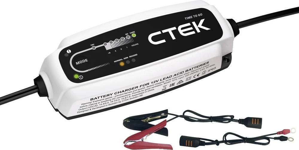 CTEK CT5 Time to go išmanusis kroviklis su indikatoriais