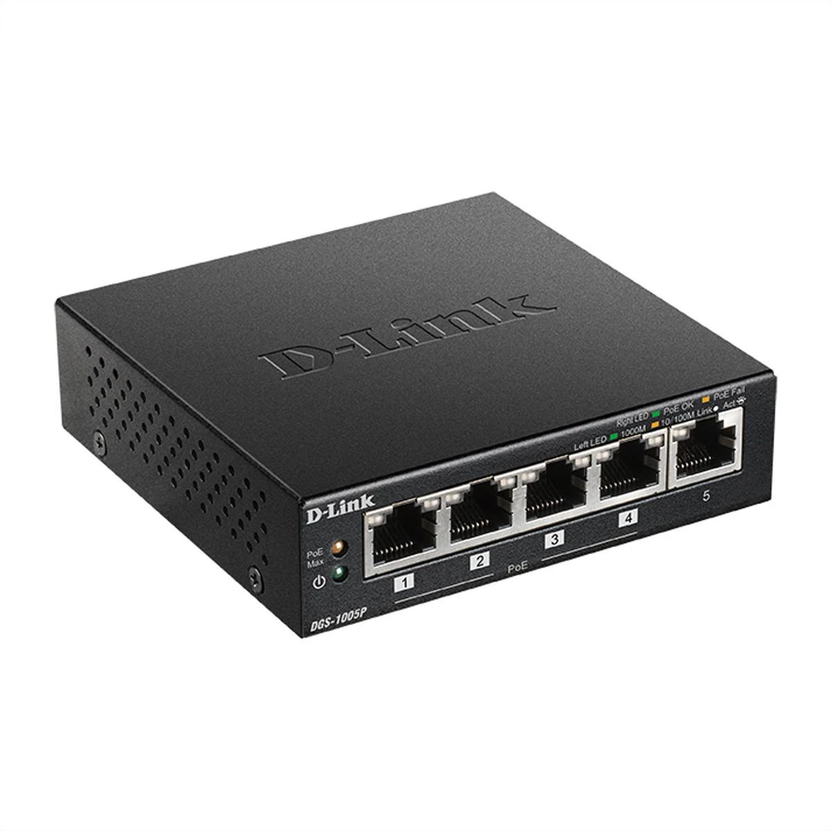 Šakotuvas D-Link | Jungiklis | DGS-1005P | Nevaldomas | Darbalaukis | Gigabit Ethernet (vario) jungtys kiekis 5 | Maitinimas per Ethernet (PoE) jungtys kiekis 4 | Maitinimo tipas Išorinis