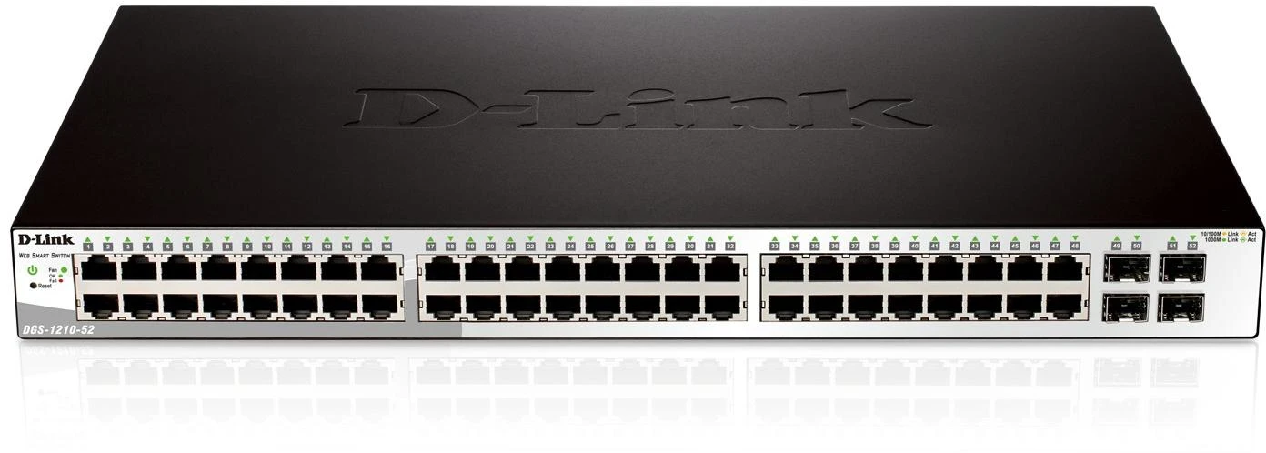 Šakotuvas Jungiklis D-Link DGS-1210-52 (48x 10/100/1000Mbps)