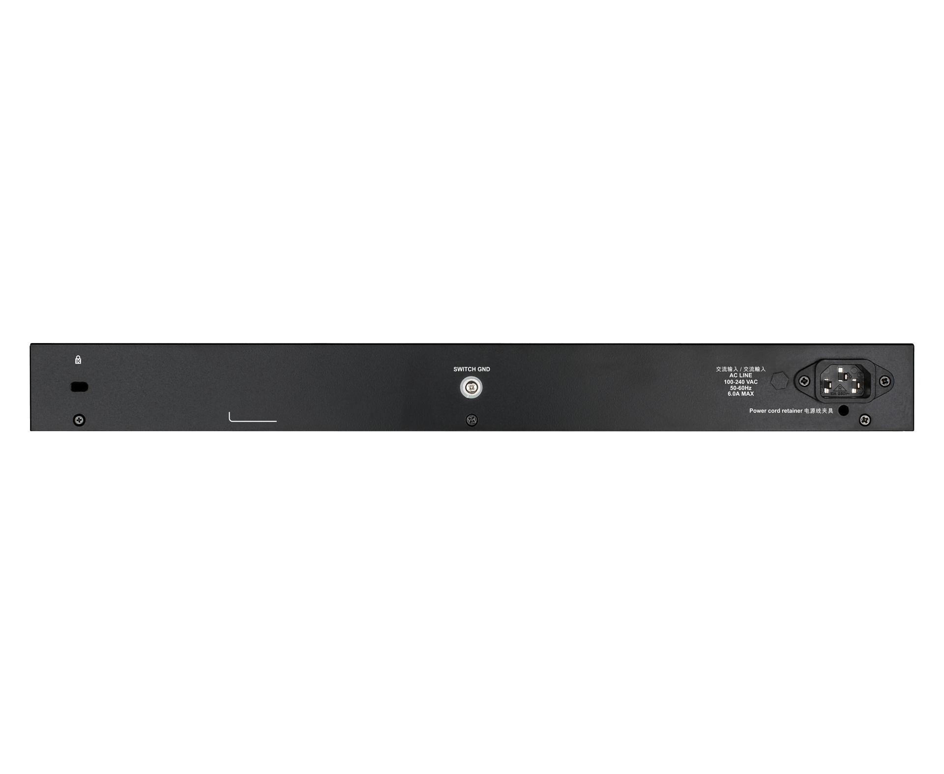 Šakotuvas D-LINK 28 prievadų išmanusis valdomas PoE+ gigabito komutatorius 4x 10G