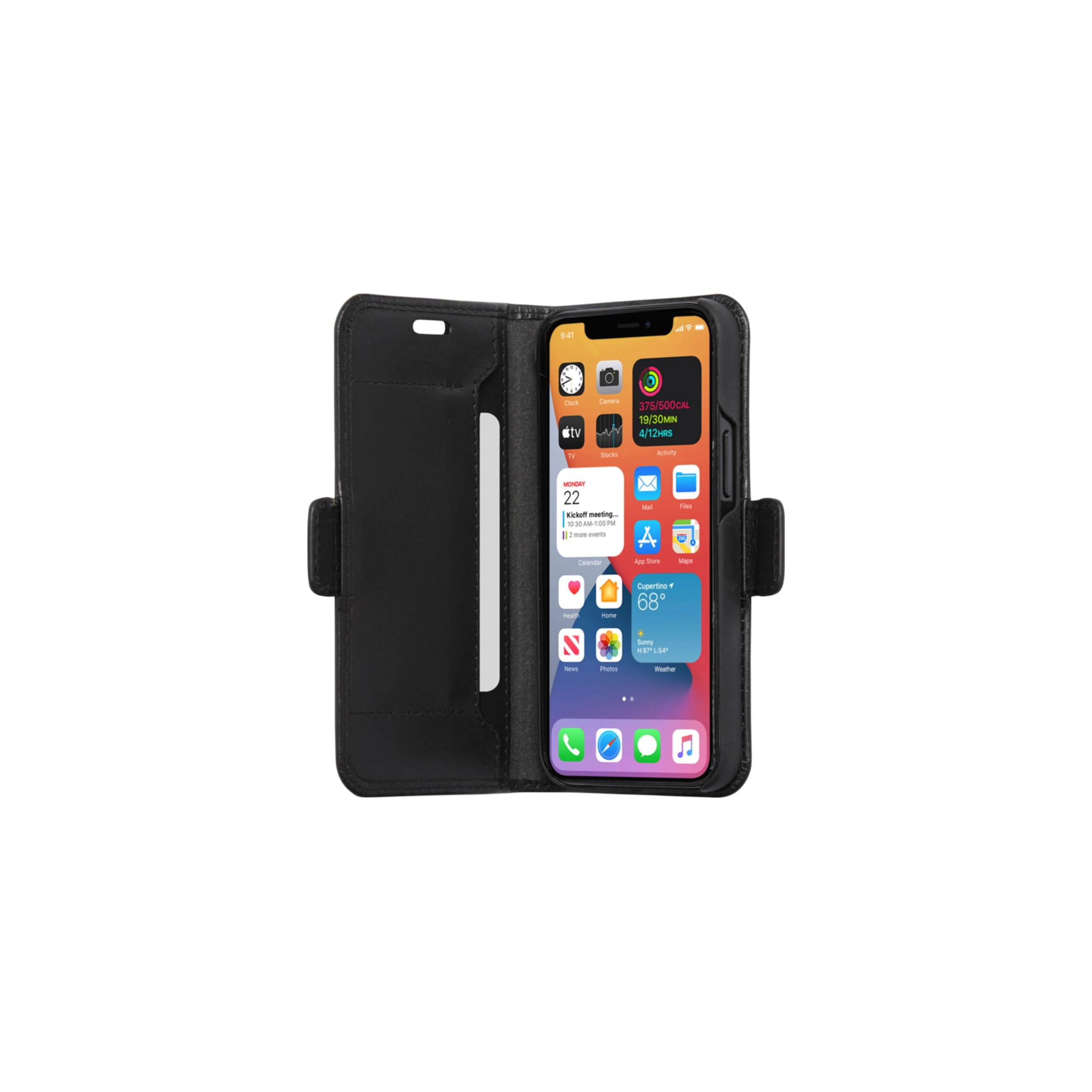 Dėklas DBRAMANTE1928 COPENHAGEN SLIM - IPHONE 12 5.4? - Juodas