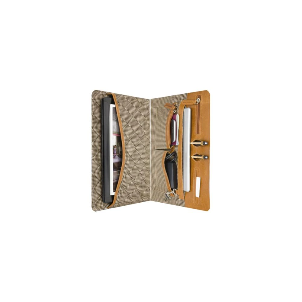 DBRAMANTE1928 ROSENBORG LEATHER BAG FOR 14" NOTEBOOK - GOLDEN TAN
