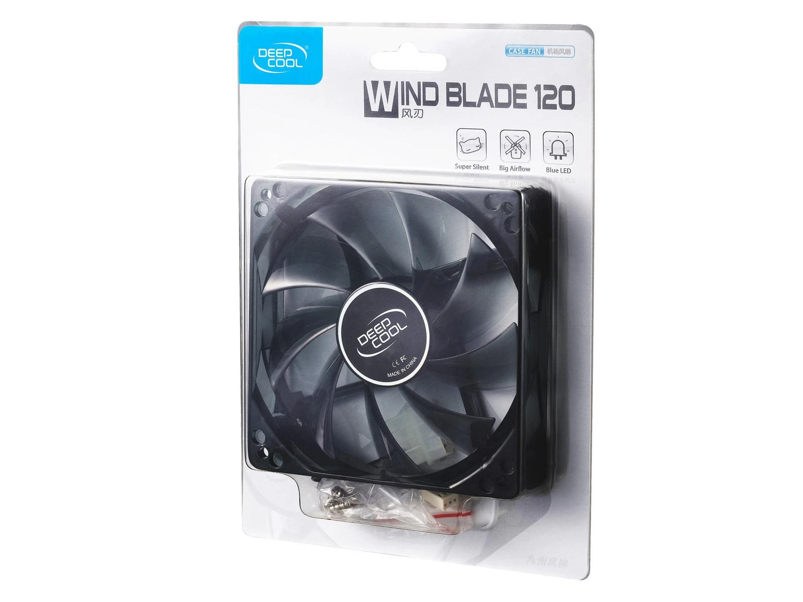 Deepcool Wind Blade 120 ventiliatorius pakuotėje