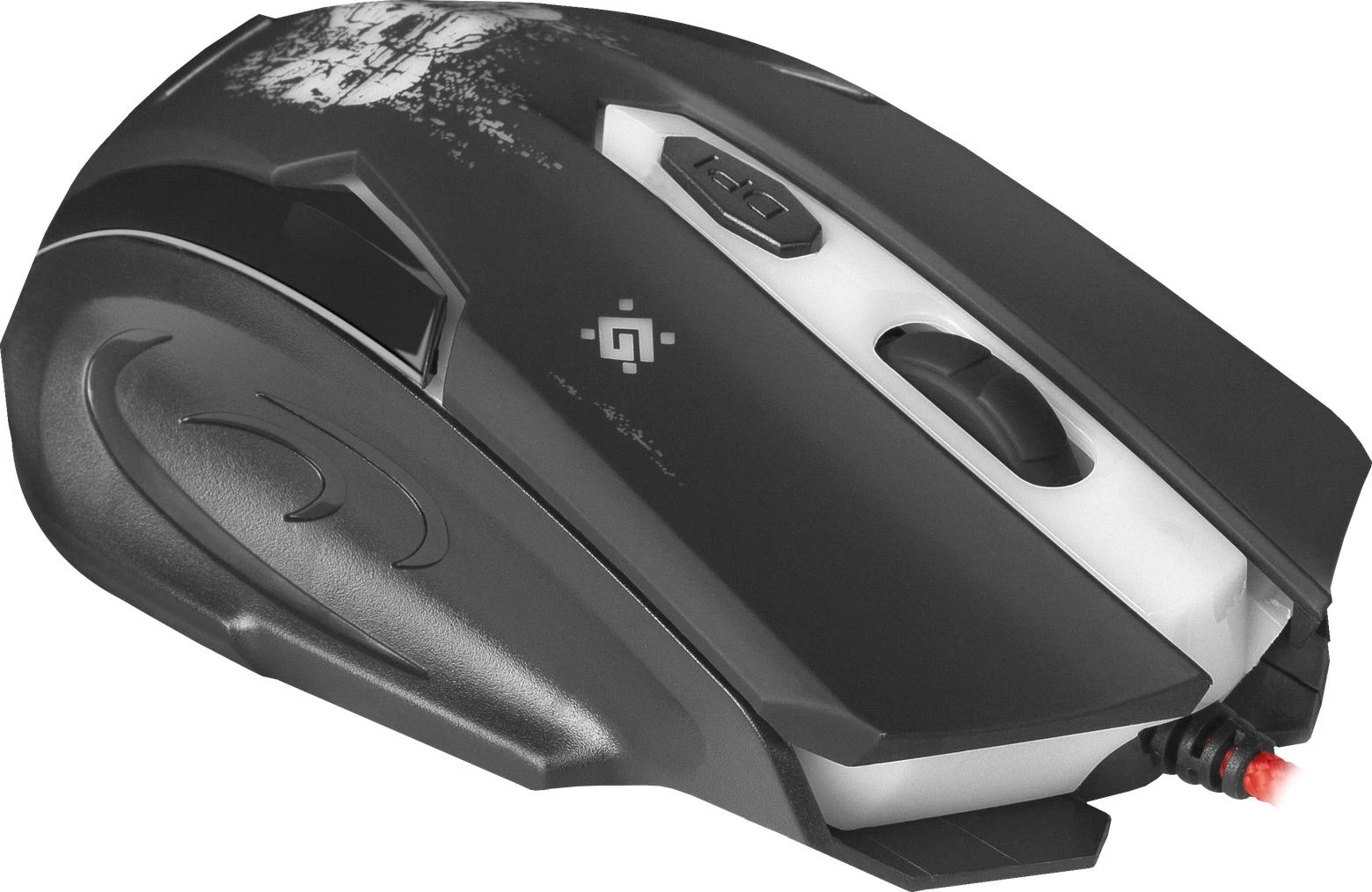 DEFENDER pelė su laidu žaidimams Skull GM-180L juodas,6 buttons, 3200dpi, 52180