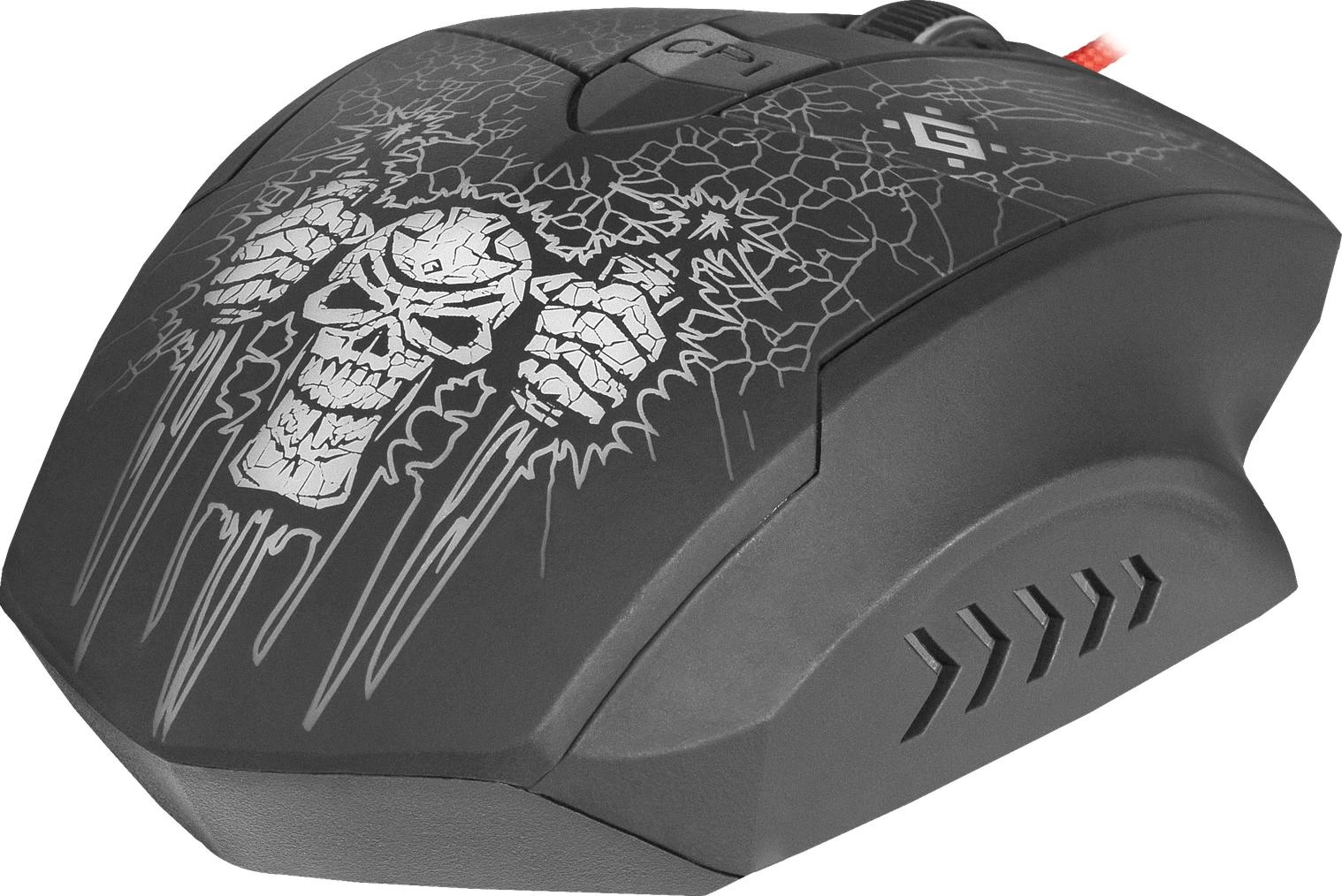 DEFENDER pelė su laidu žaidimams Skull GM-180L juodas,6 buttons, 3200dpi, 52180