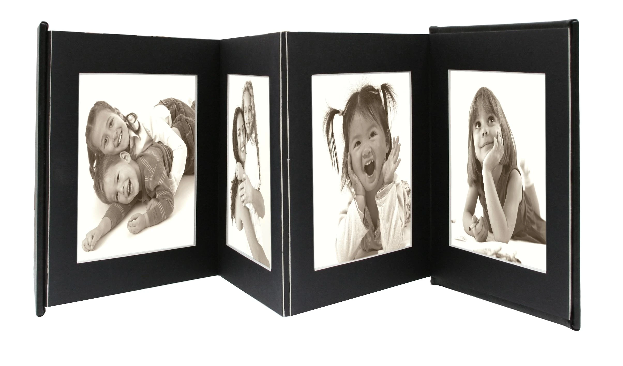 Nuotraukų rėmelis Deknudt Leporello juoda 8x13x18 8 nuotraukos A66DC2 8PH