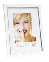 Nuotraukų rėmelis Deknudt S46AF1 15x20 Derva balta w. sidabras